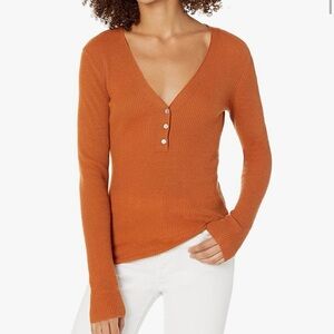 NWT Vince Long Sleeve V-Neck Henley